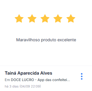 Depoimento real 2 — cliente Doce Lucro