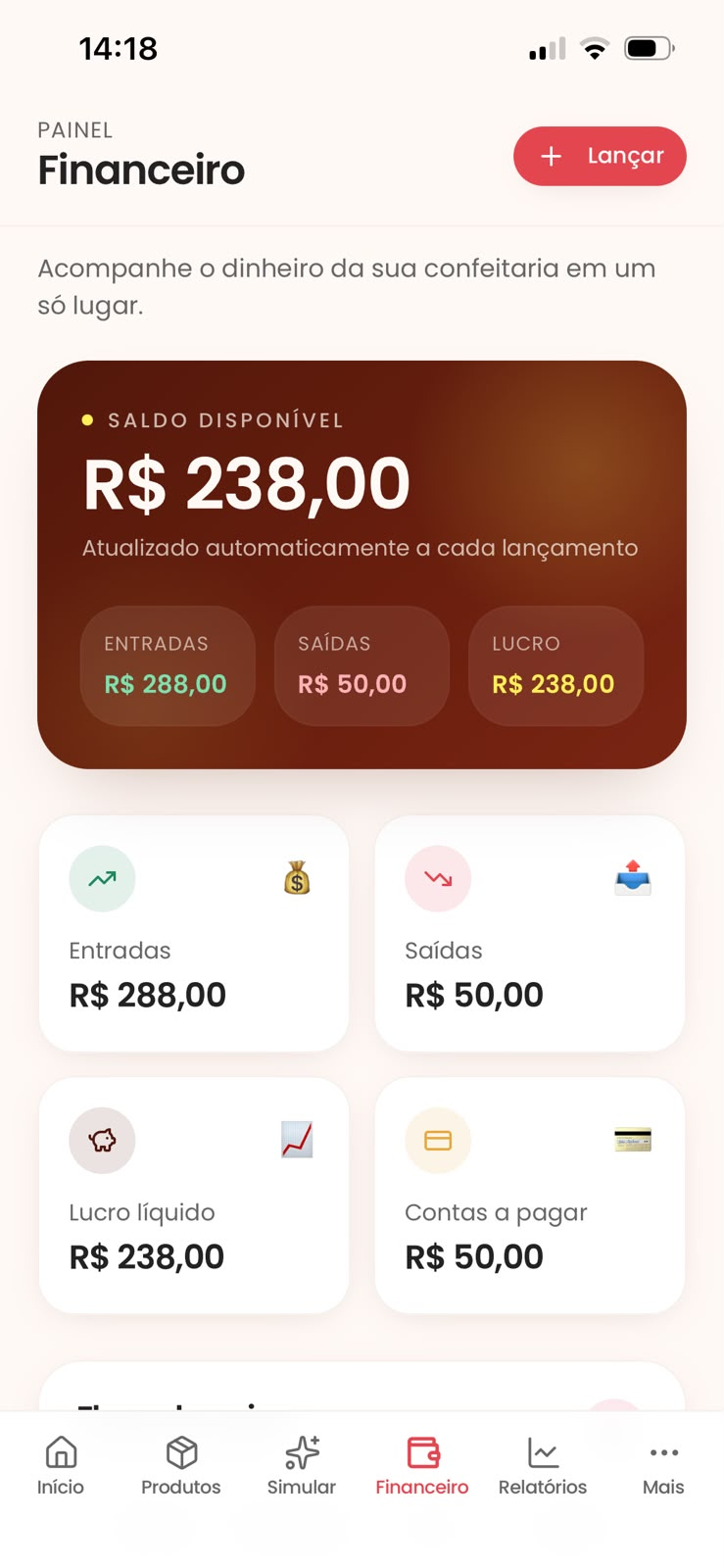 Controle financeiro